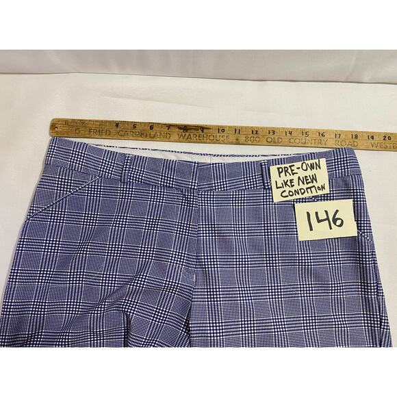 Peter Millar Checkered Shorts Size L Blue Subtle Plaid Pattern 4 Way Stretch - Picture 6 of 7